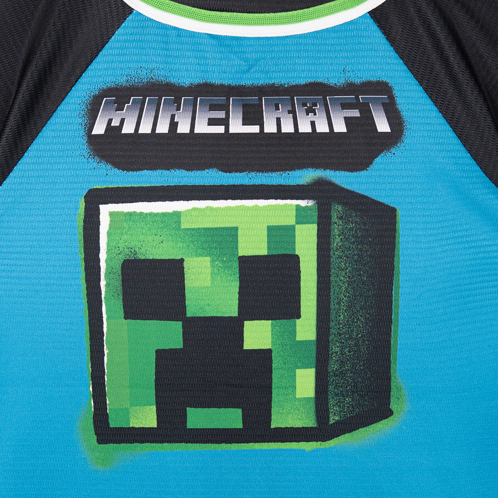 Minecraft Creeper Boys' Athletic Baseball Jersey