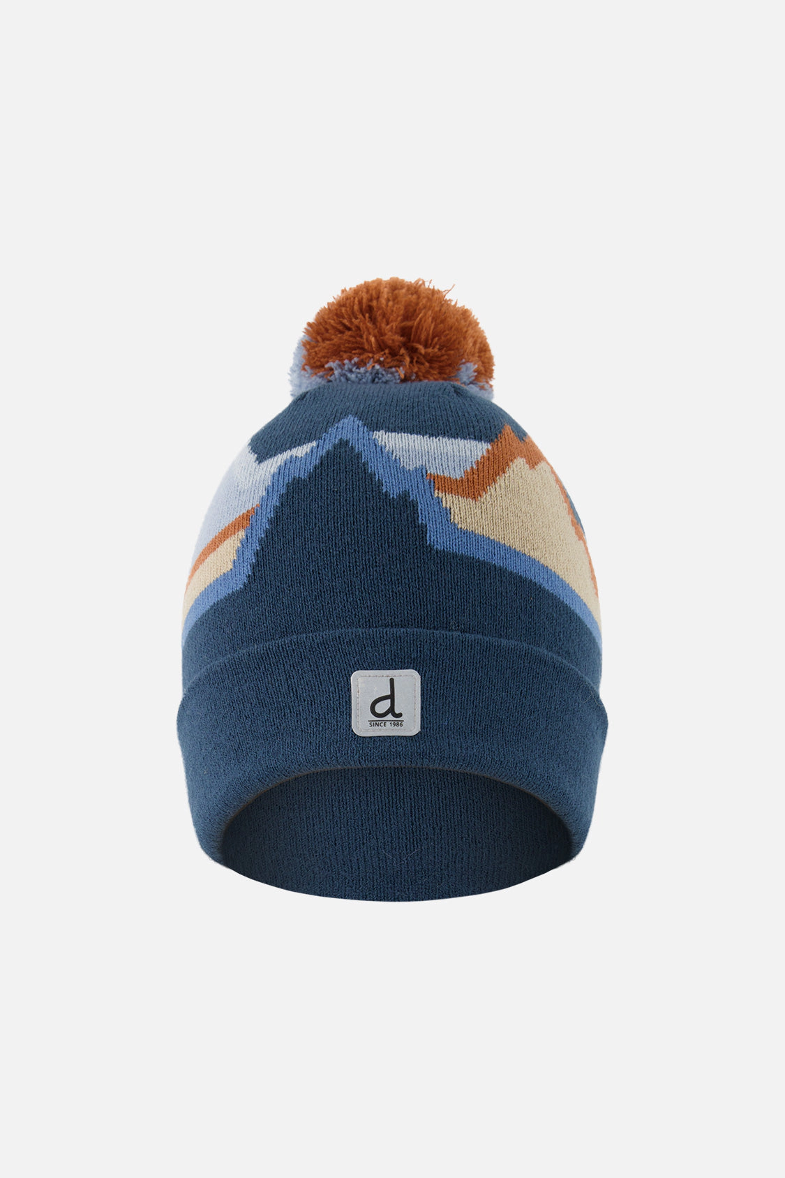 Deux par Boys Mountain Jacquard Winter Knit Hat with Pompom