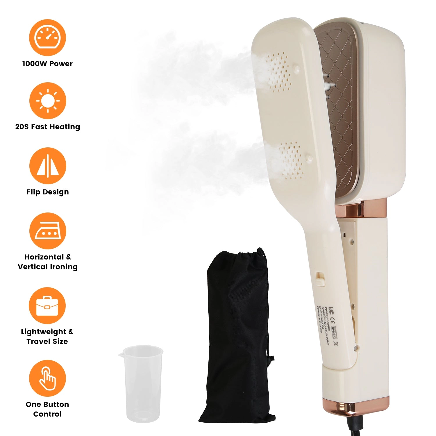 GBruno 3-in-1 Travel Steamer For Clothes