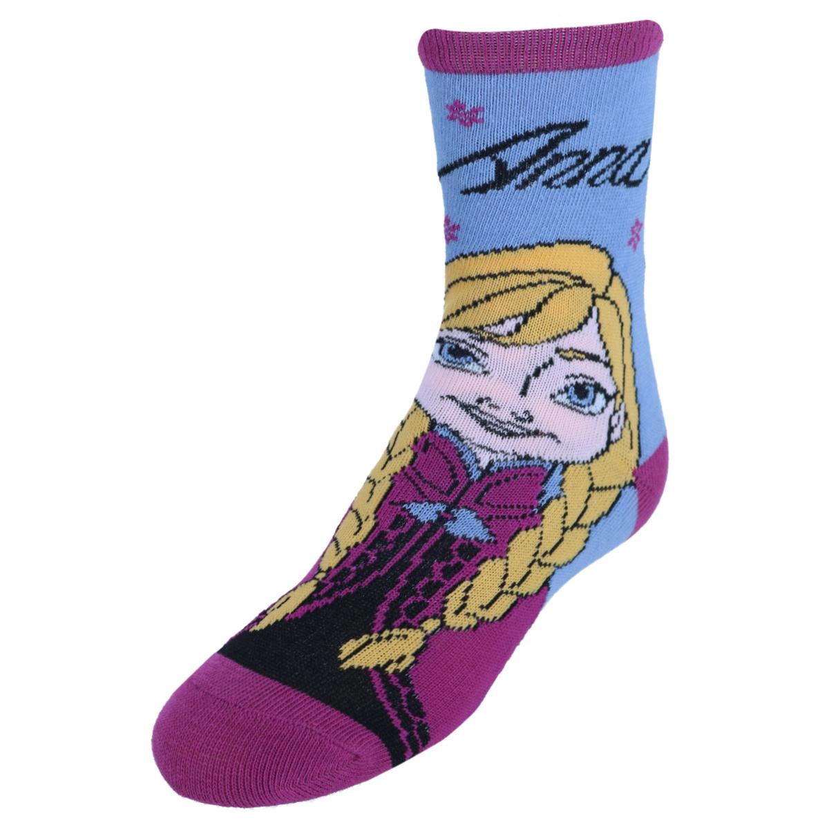 Textiel Trade Girl's Frozen Themed Novelty Crew Socks (Pack of 3)