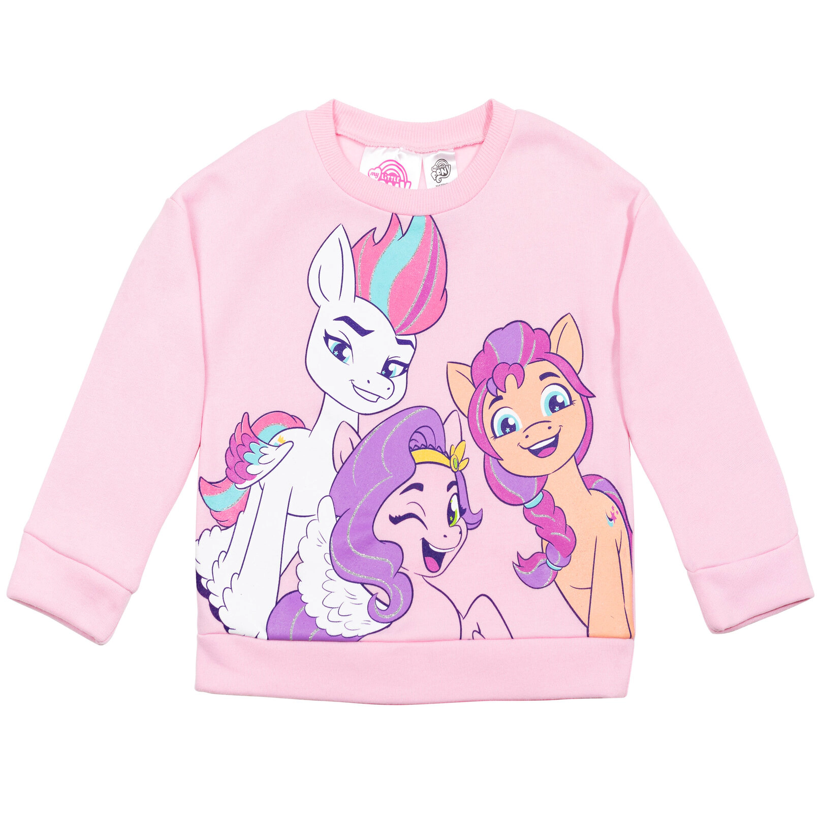 My Little Pony Girls' Fleece 2-Piece Sweatshirt and Leggings Set