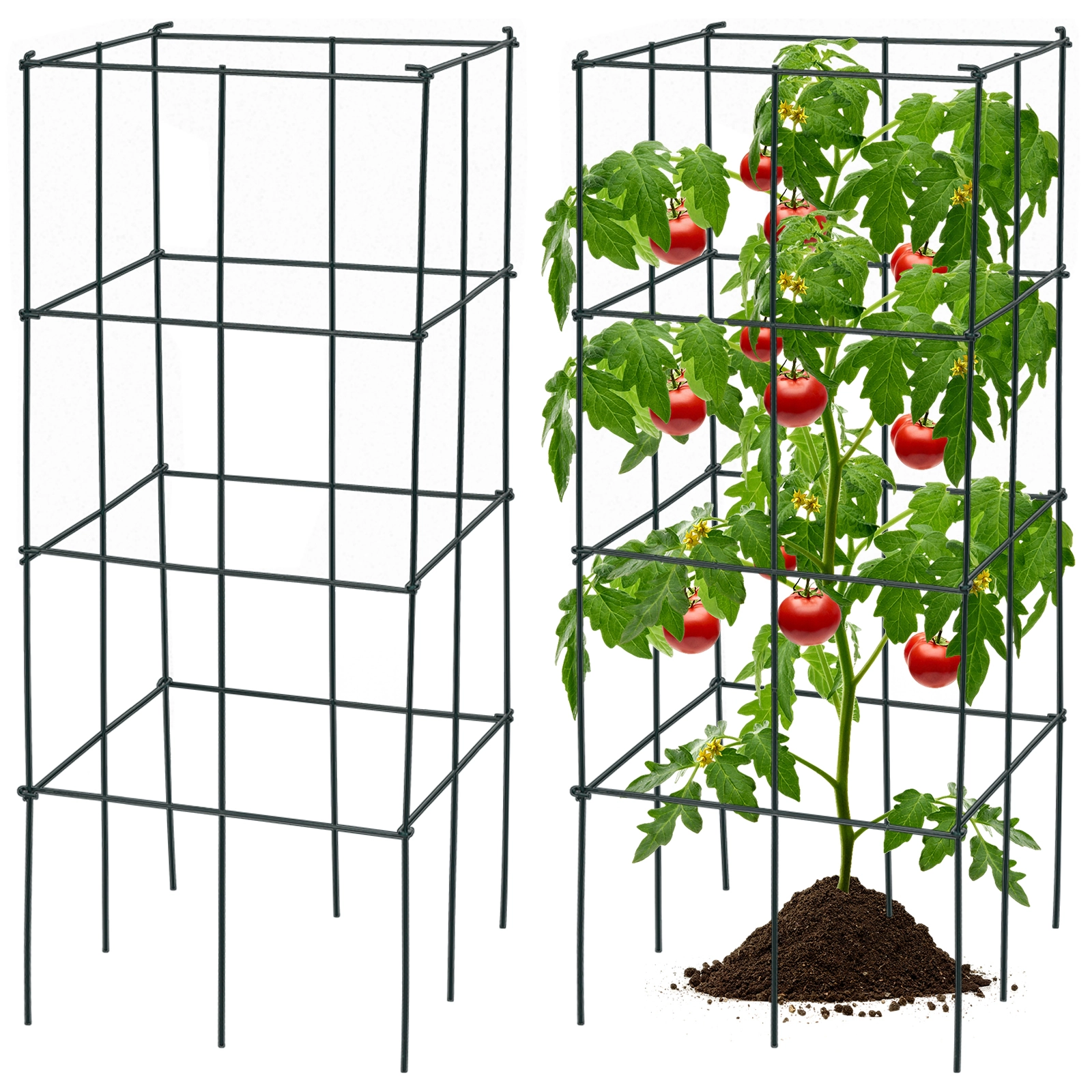 LJG 4 Pack Garden Trellis for Climbing Plants for Flower Vegetable