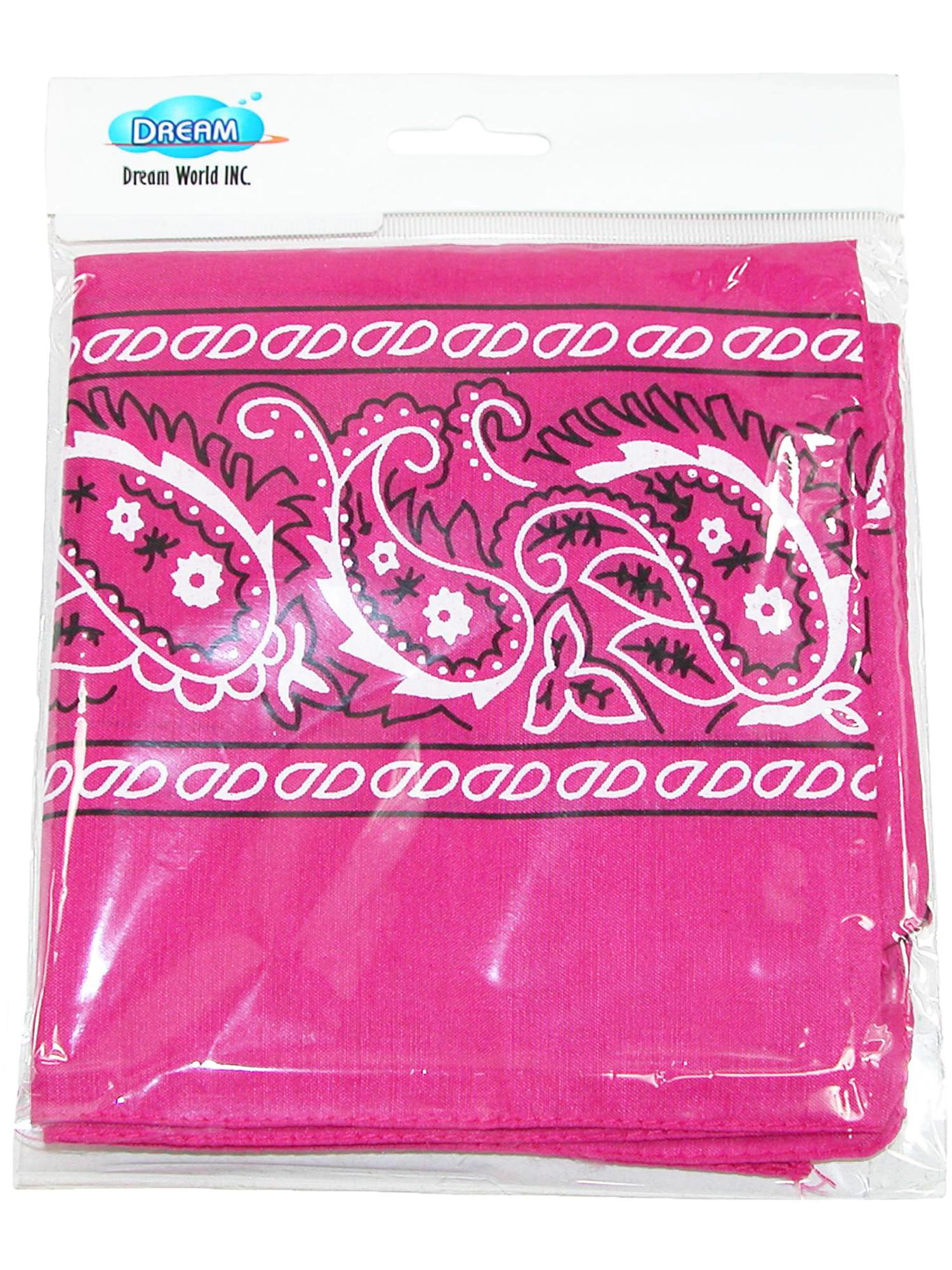 CTM Individually Folded & Packaged Paisley Print Cotton Bandana