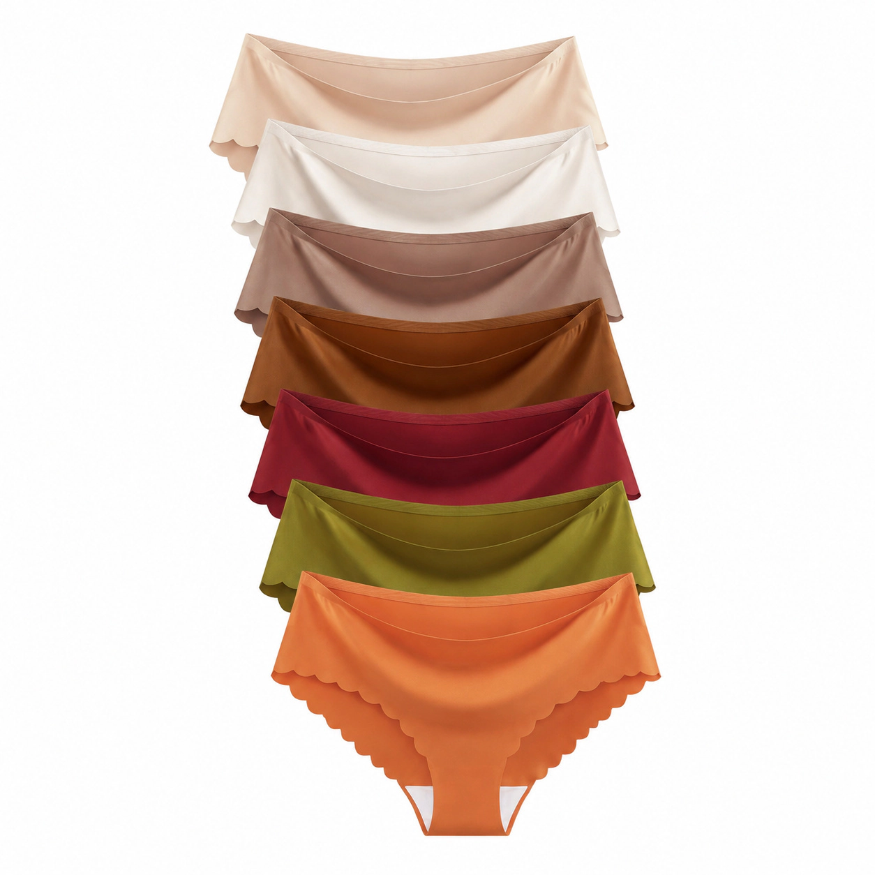 WZK Womens 6-Pack High Cut Stretch Cotton Underwear