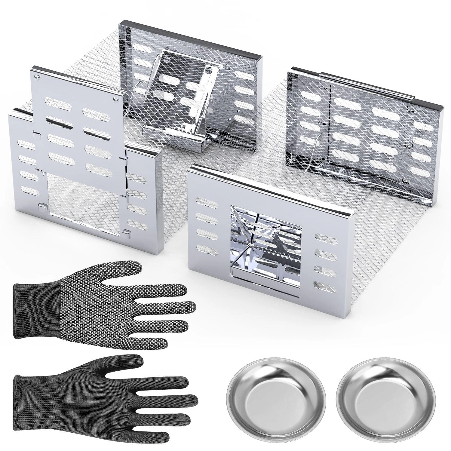 GBruno 2-Pc Humane Mouse Trap Catch And Release Cage