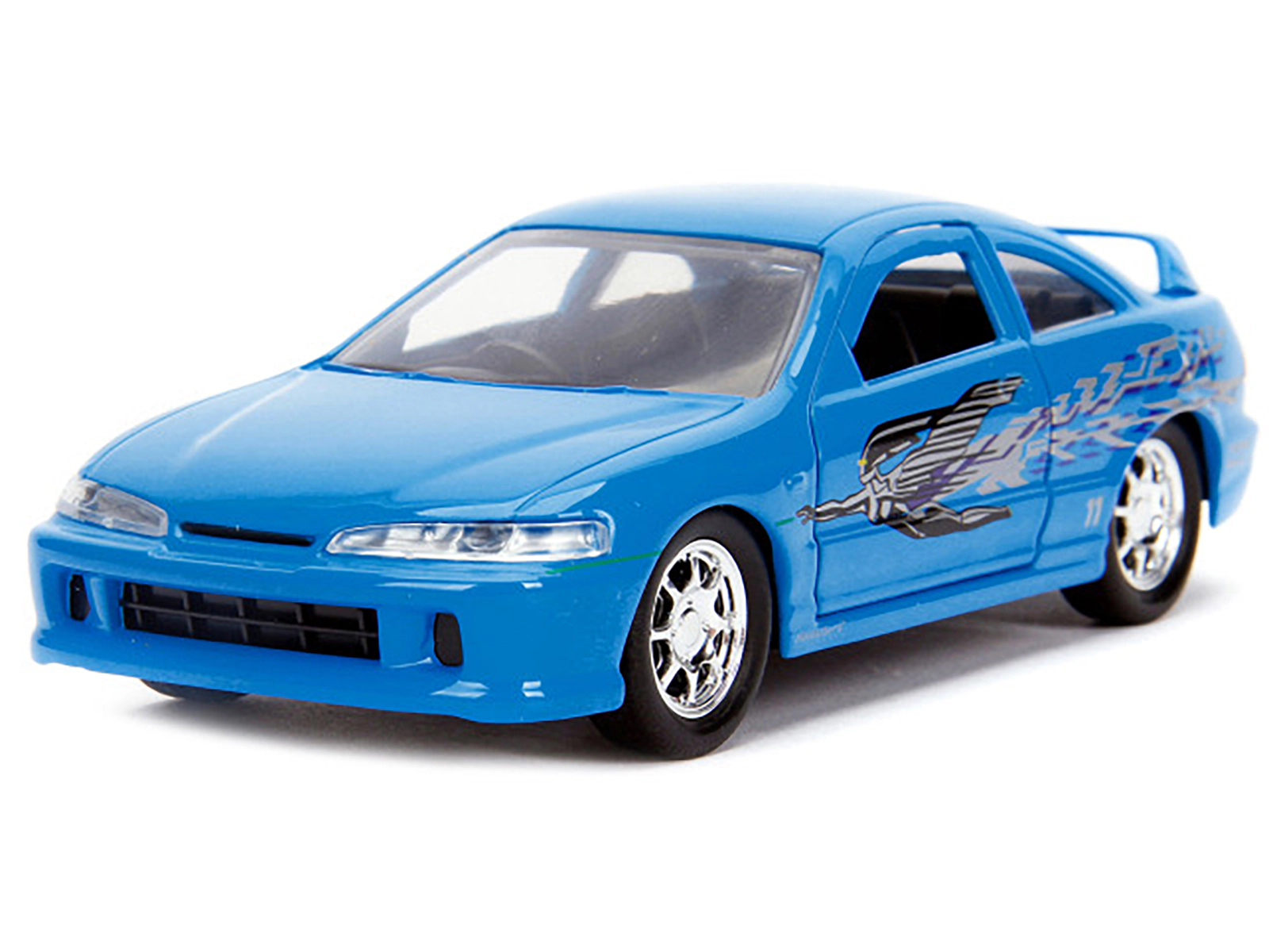 Jada Mia's Acura Integra Light Blue with Graphics "Fast & Furious" Movie 1/32 Diecast Model Car by Jada