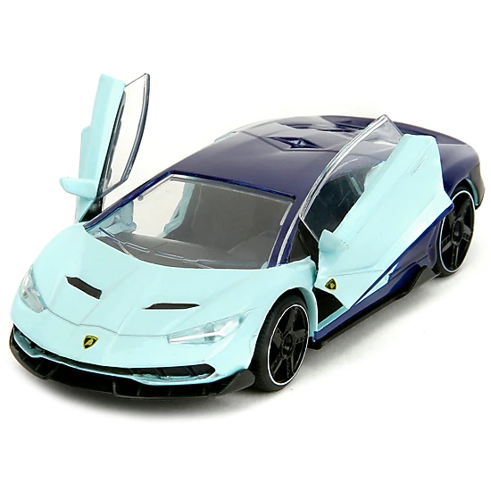 Jada Collectible Lamborghini Centenario Light Blue And Purple "Pink Slips" Series 1/32 Diecast Model Car