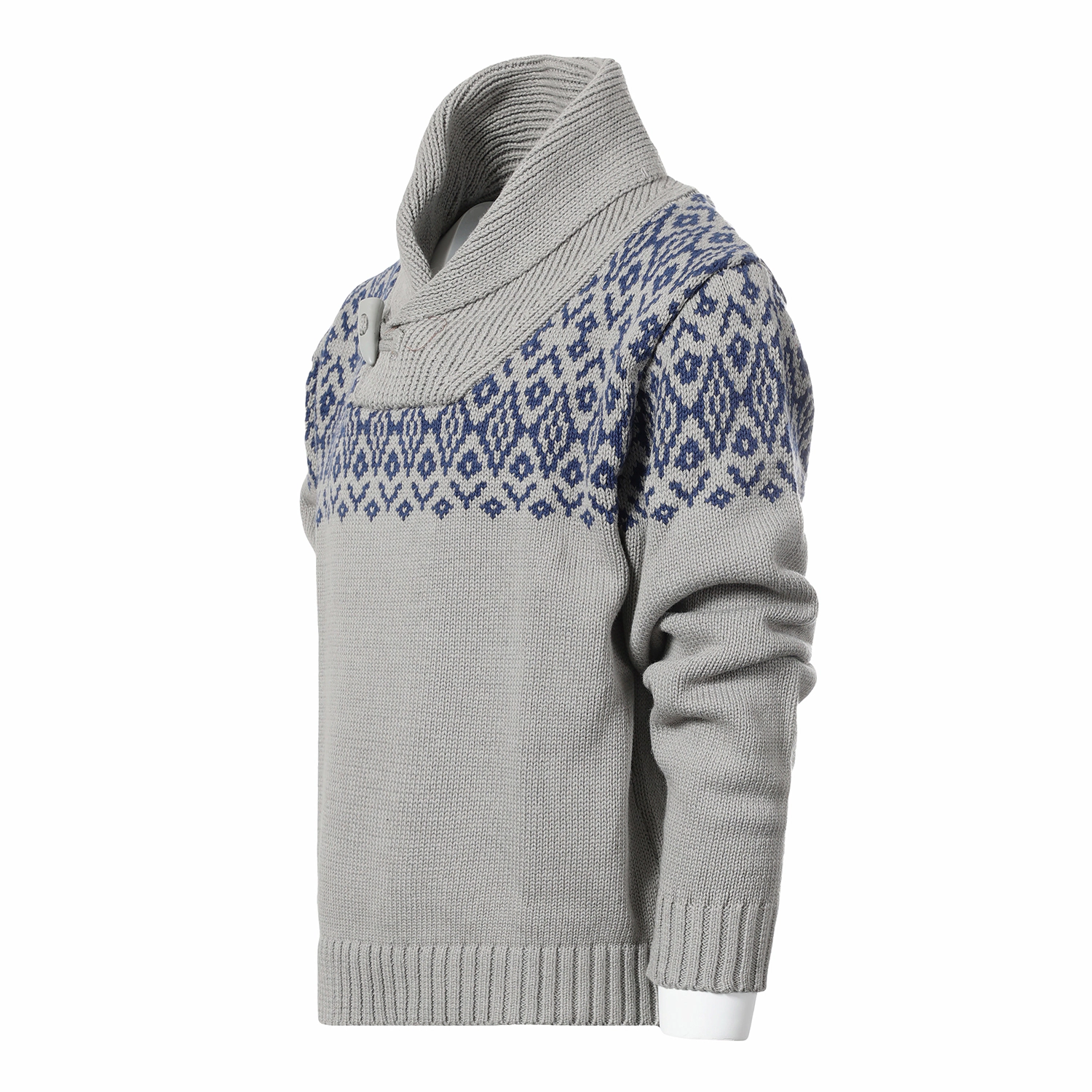 Gioberti Boy's 100% Cotton Pullover Knitted Sweater with Toggle Button Closure