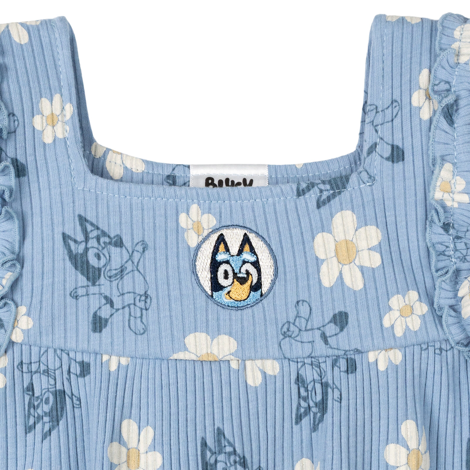 Bluey Girls' Ribbed Top and Pants Set