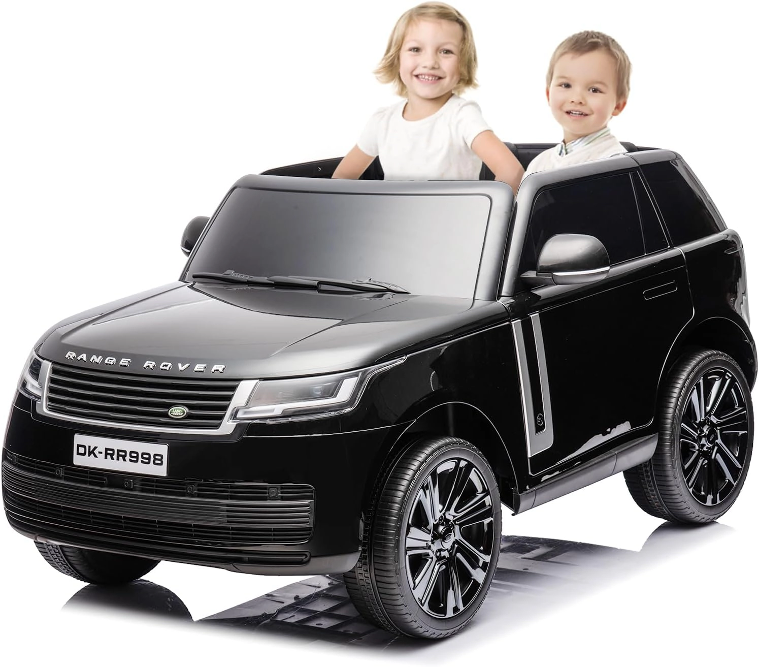 24V Licensed Land Rover 2-Seater Kids Ride On Car, Electric SUV w/Remote, 3 Speeds, Suspension, LED Lights, Music