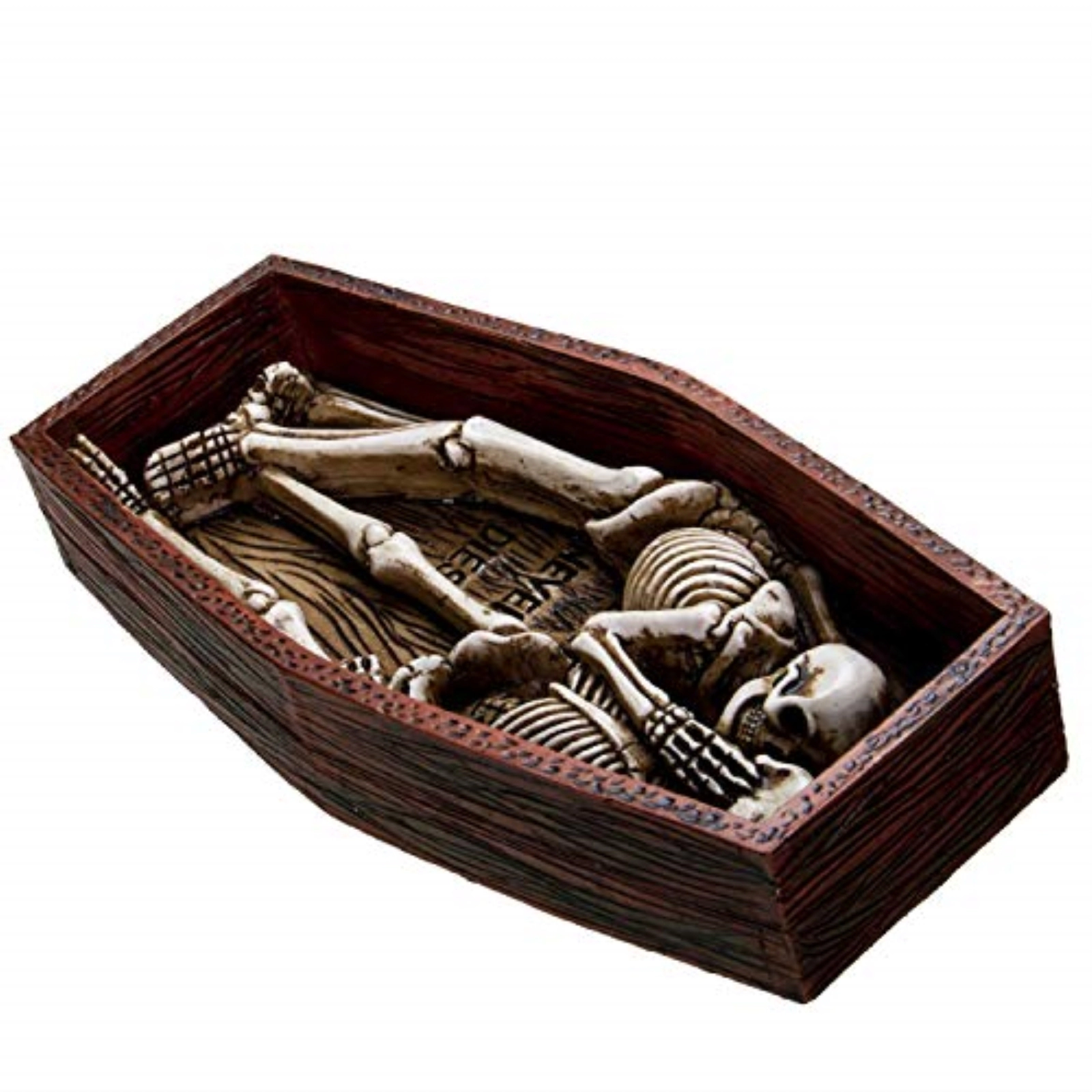 Pacific Giftware Love Never Dies Skeleton Couple Buried Together in The Coffin Resin Figurine 6.75 inch