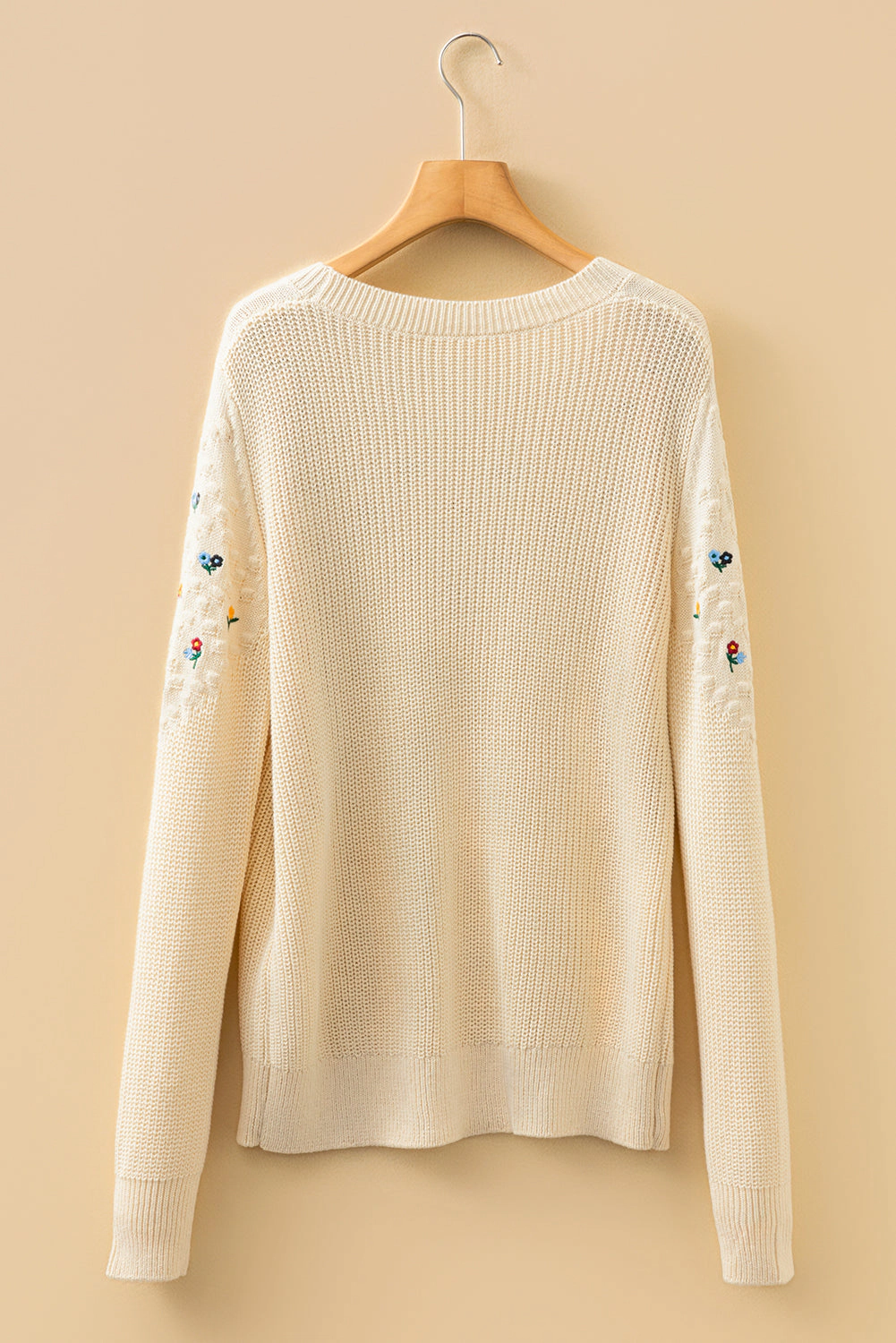 Threaded Pear Women's Paula Embroidered Detail Casual Sweater