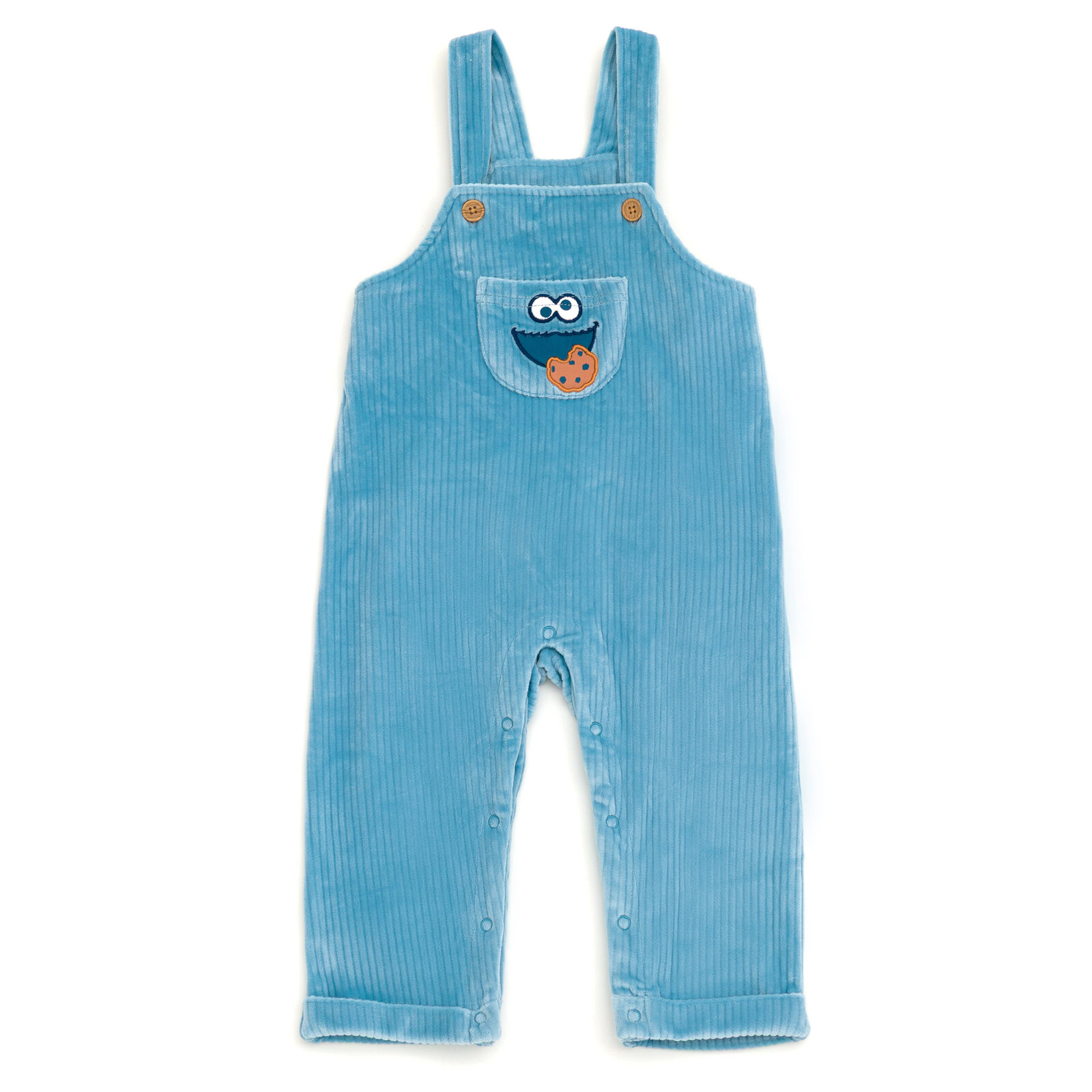 Sesame Street Cookie Monster Baby Boys' 2-Piece Overalls and Tee Set