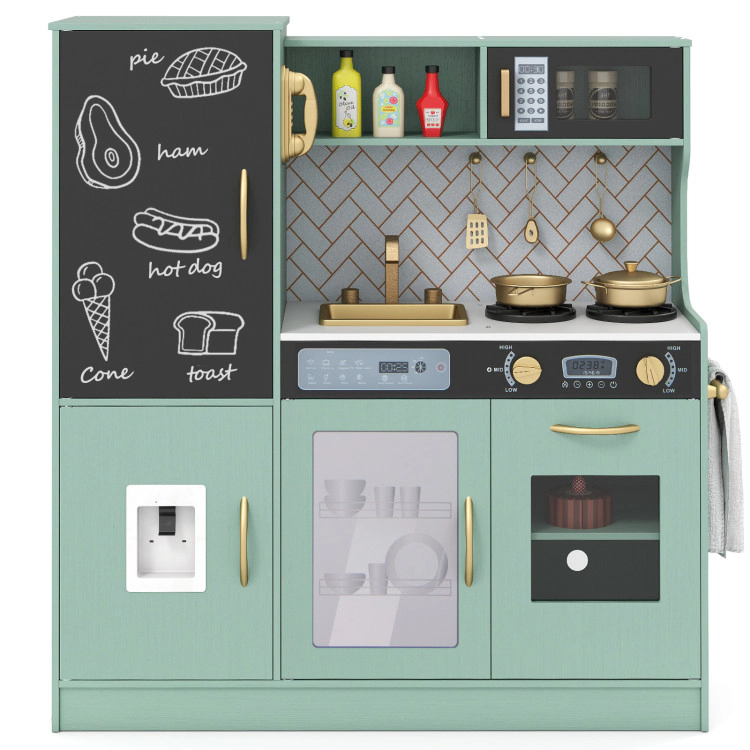 Hivvago Pretend Play Kitchen with Utensils for Kids Aged 3+