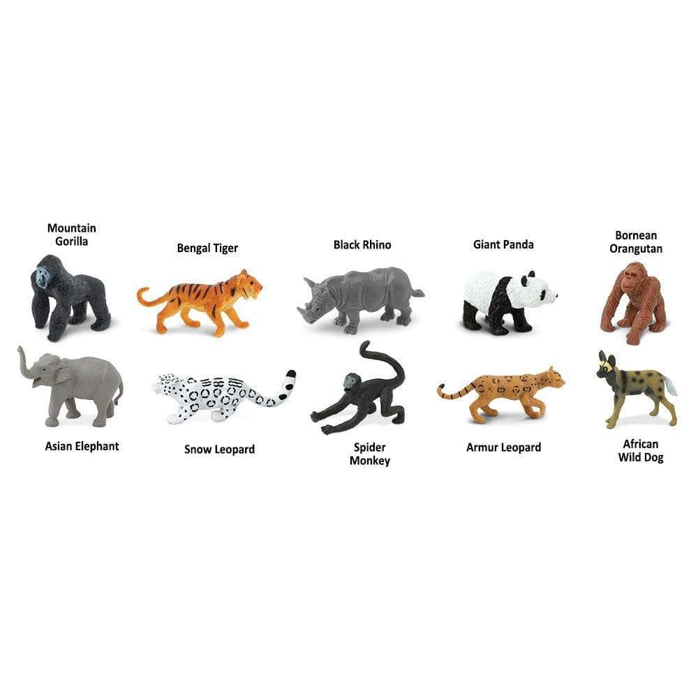 Safari Ltd. - Endangered Species TOOB - contains 10 Mini Figurines