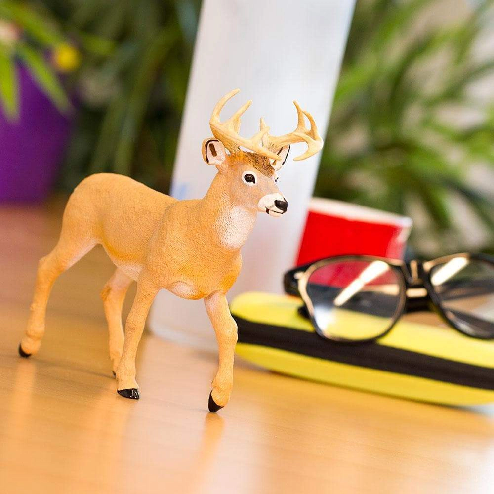 Safari Ltd. - Whitetail Deer Buck Kids Toy Figure