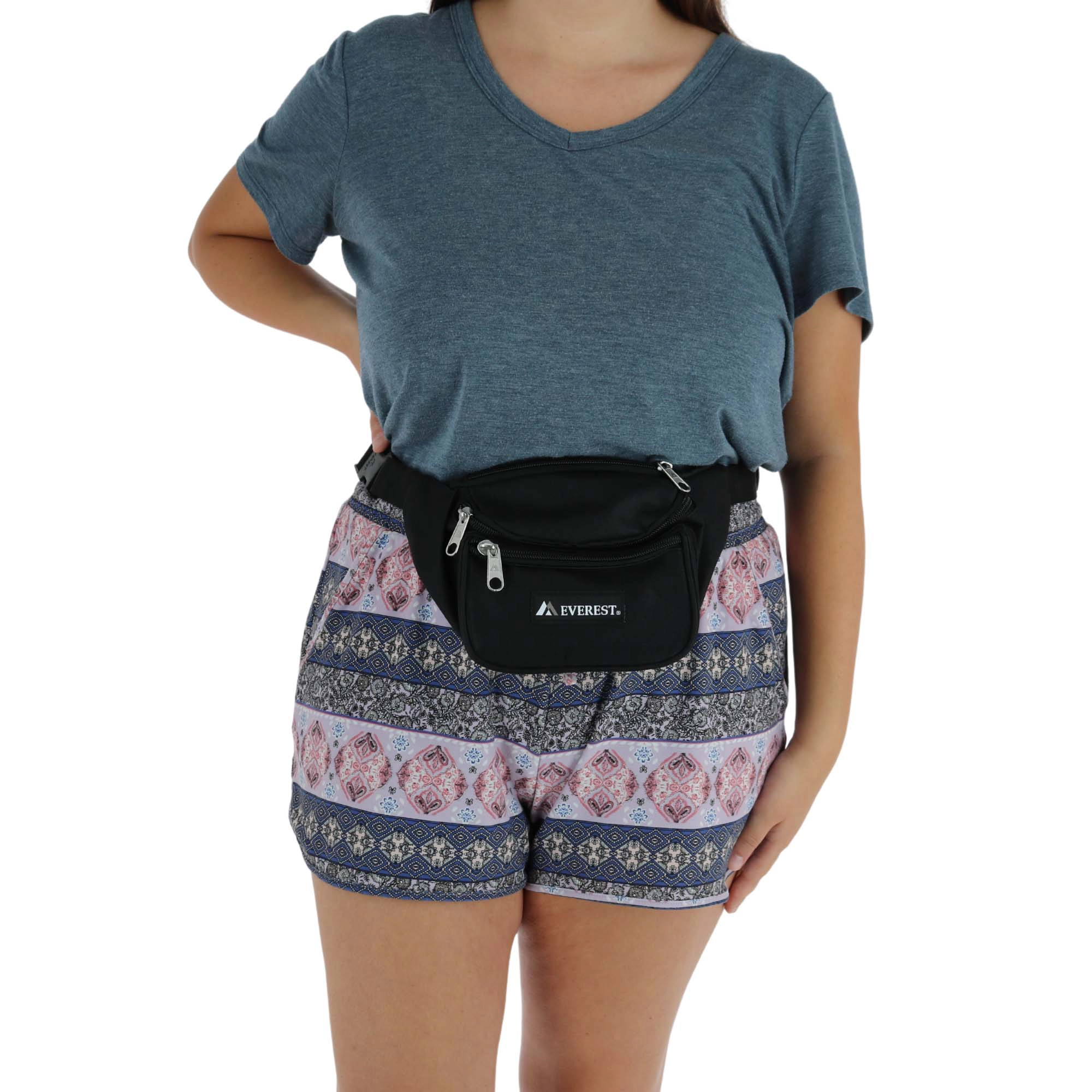 Everest Fabric Multi Pocket Fanny Waist Pack
