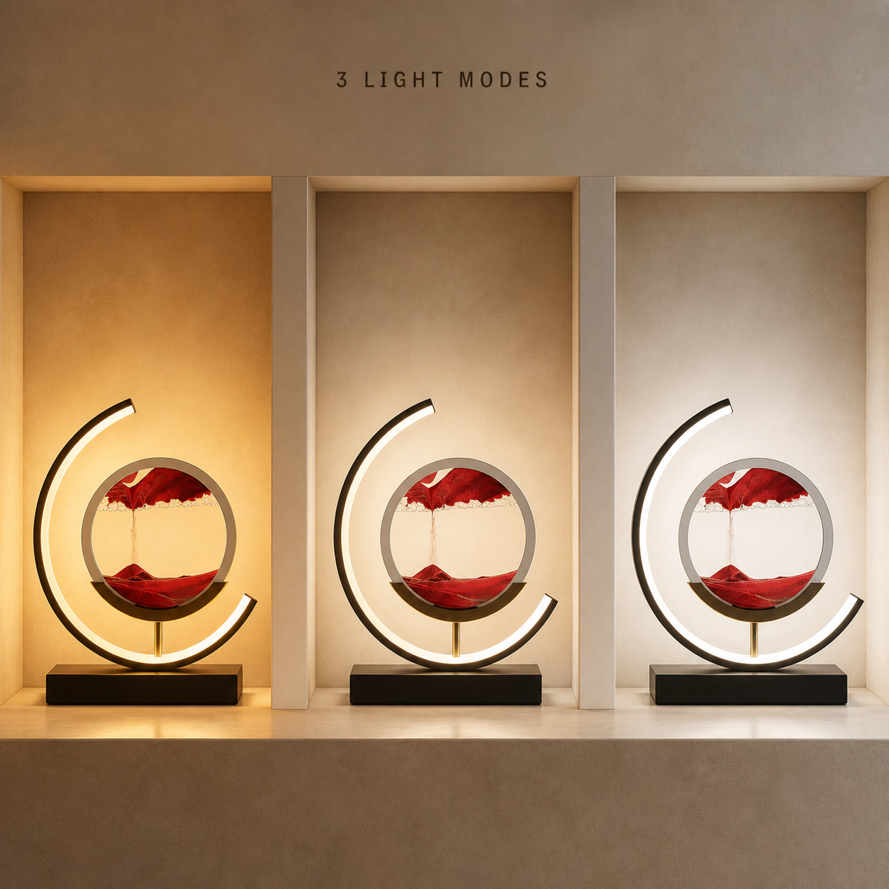 EP Light Moving Sand Painting Accent Table Lamp