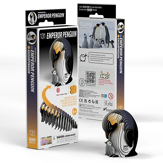 EUGY Emperor Penguin 3D Puzzle - contains 30 puzzle pieces