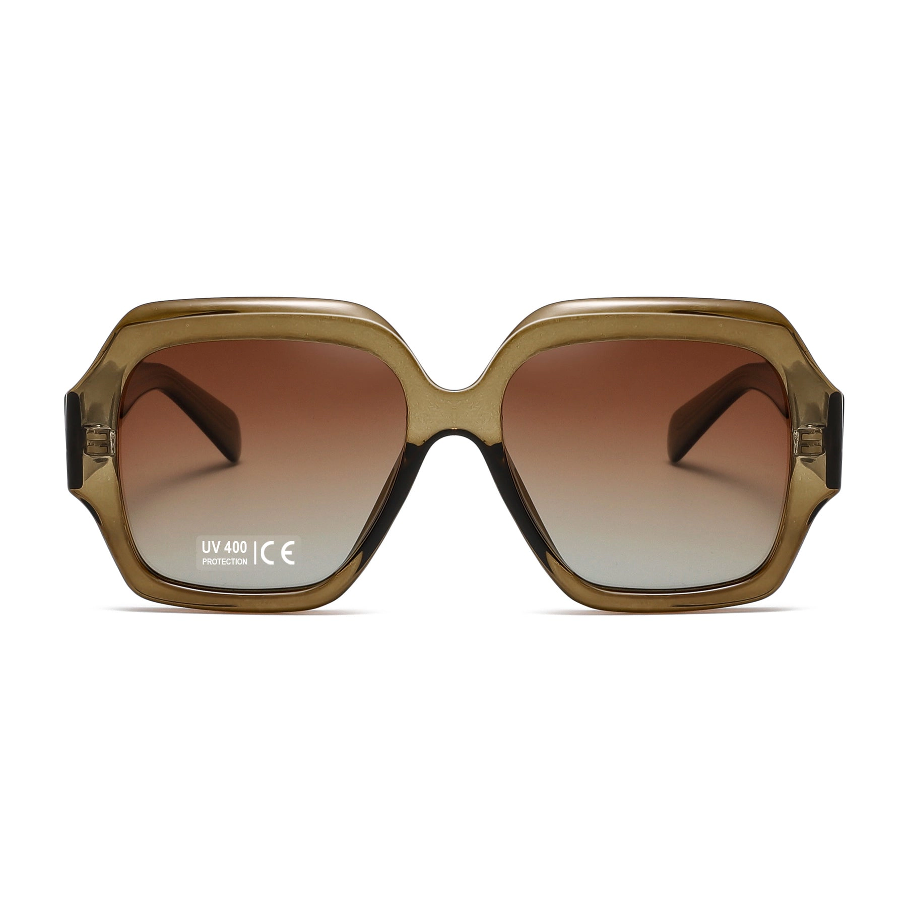 AGP PARIS Women's Retro Square Acetate Polarized Lens UV400 Sunglasses