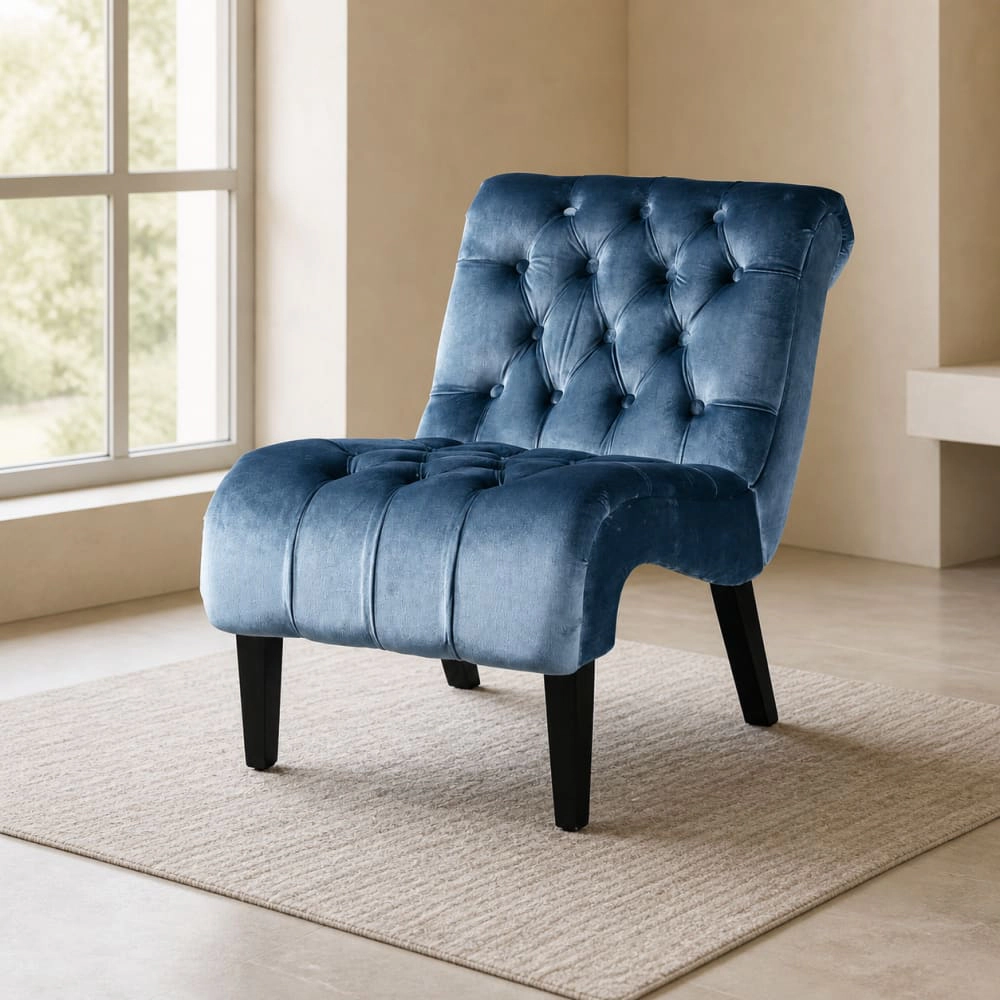 GOODSILO Upholstered Velvet Accent Chair Comfortable Seating