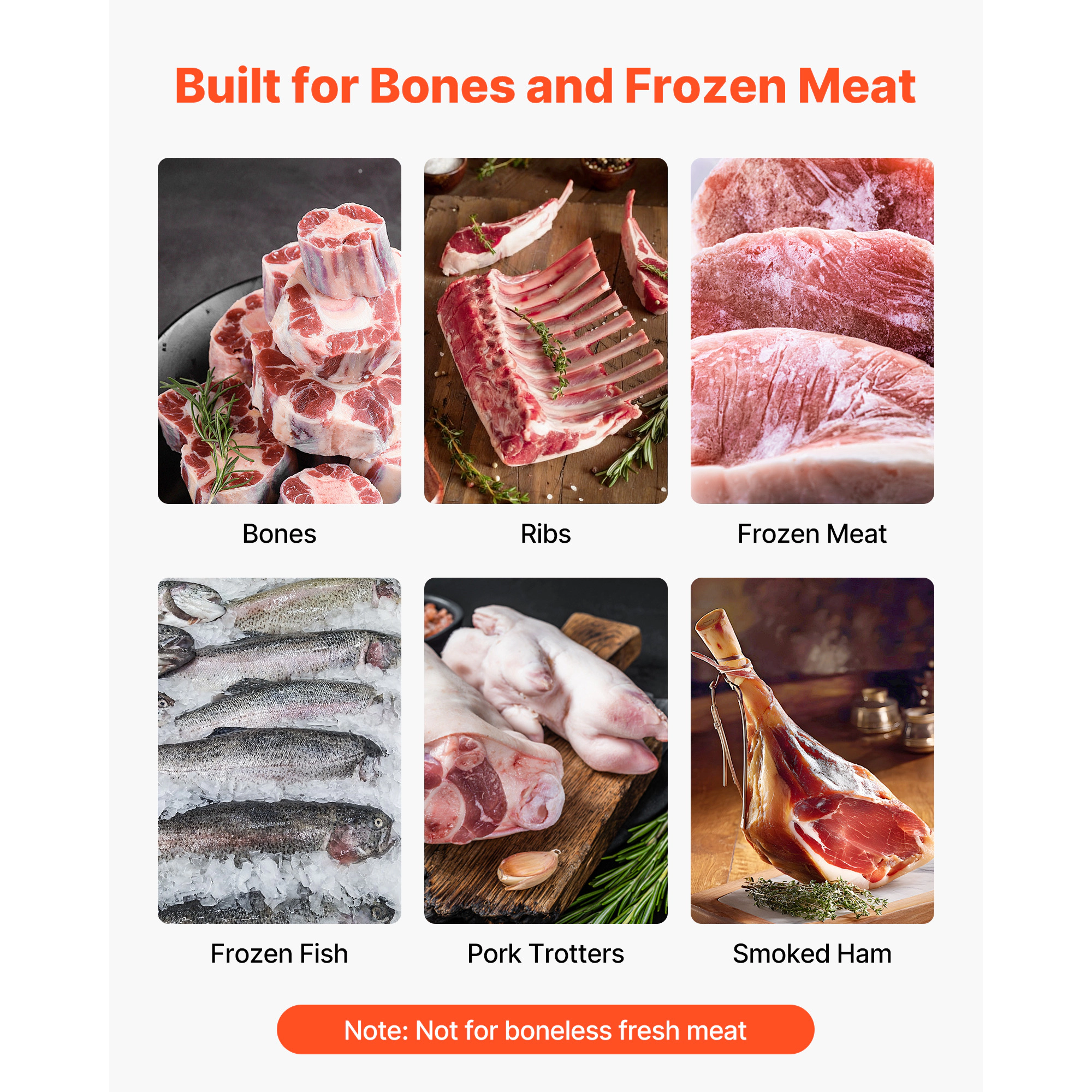 HONGGE Electric Meat Bandsaw Bone Machine with for Bone Meat