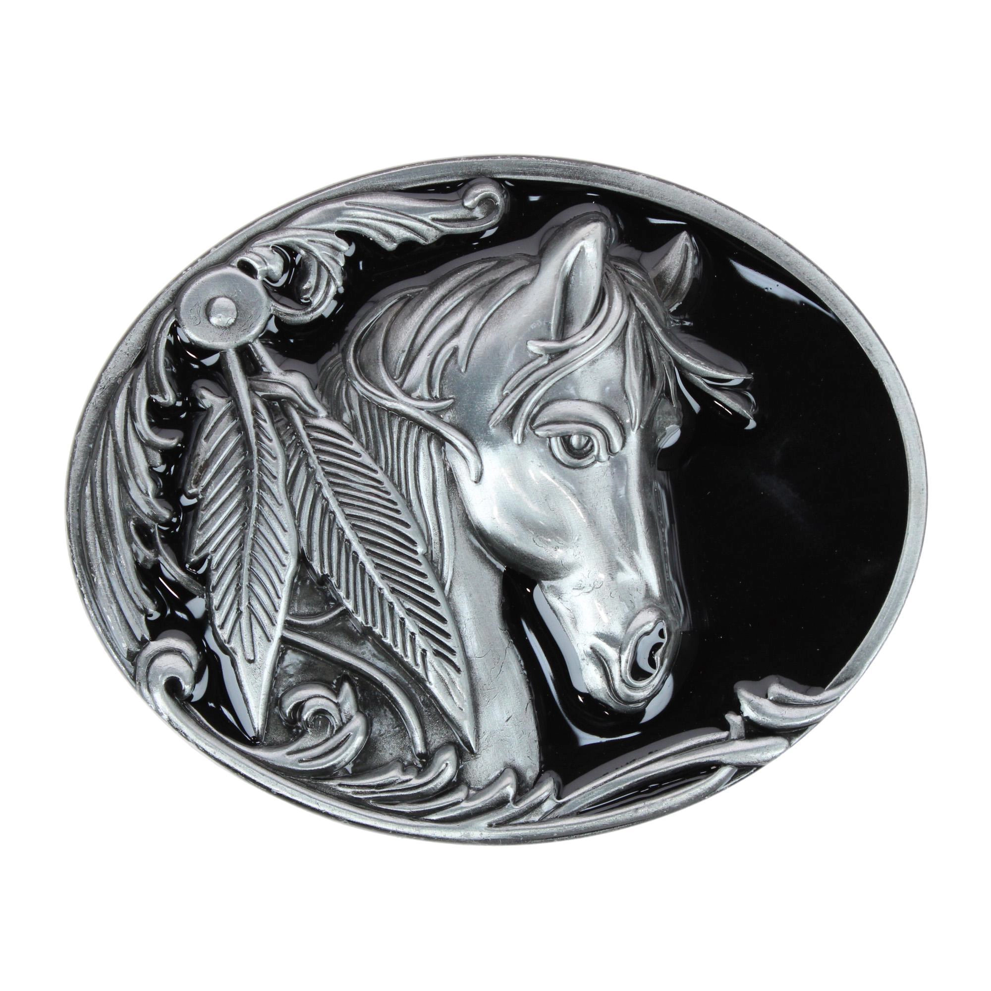 CTM Women's Horse Belt Buckle