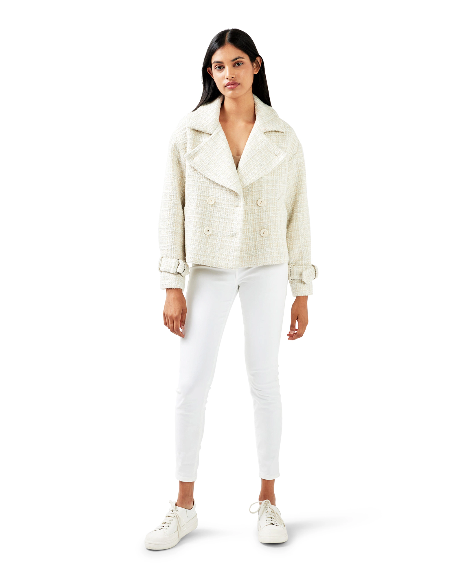Belle & Bloom Womens Power Over Me Tweed Jacket