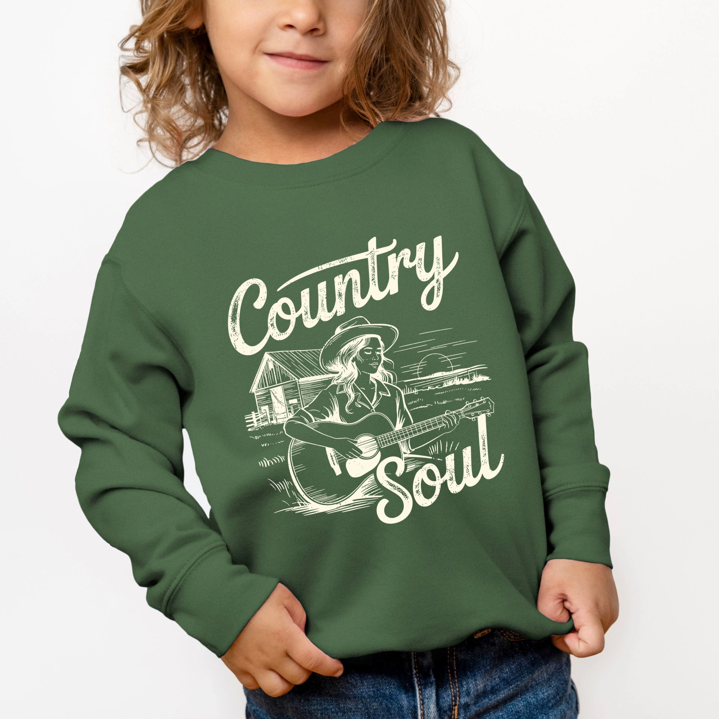 The Juniper Shop - Country Soul Guitar Toddler Graphic Sweatshirt