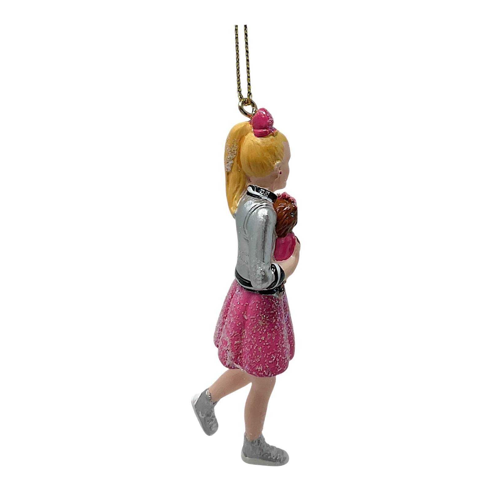 Kurt Adler JoJo Siwa Blow Mold Figure Christmas Tree Ornament 3.75 inch