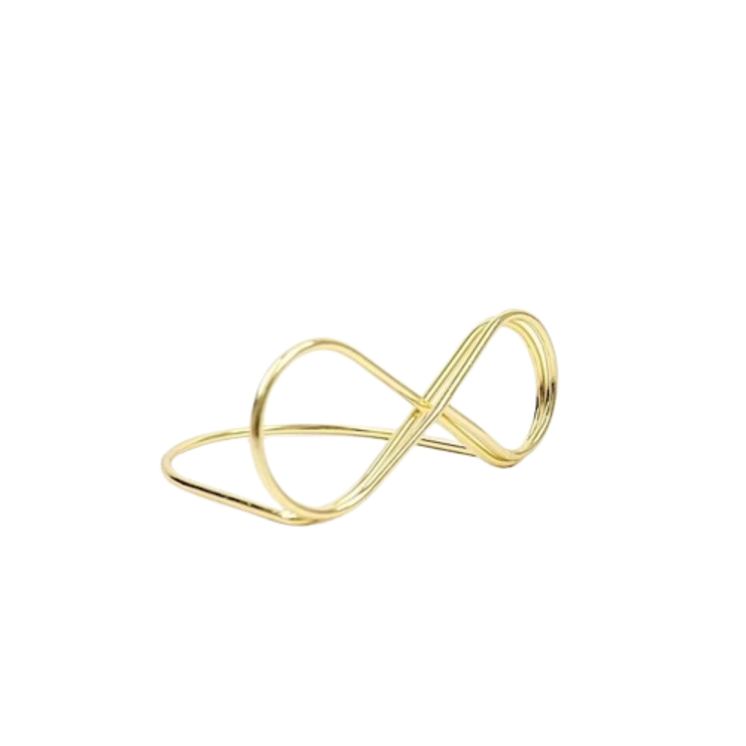 Home Collection Gold Infinity Metal Place Card Sign Holders Pack of 10