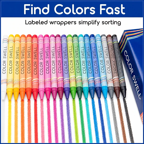 COLOR SWELL CRAYONS BULK PACK