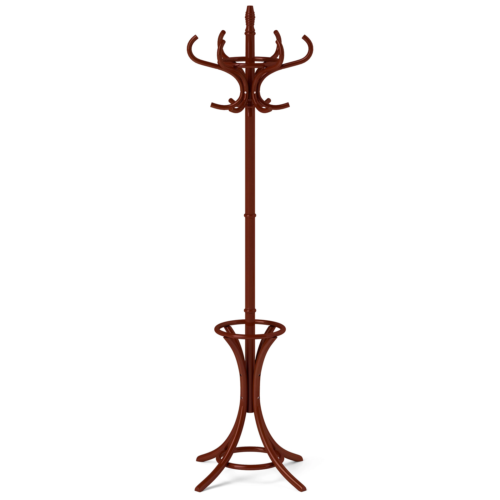 Hivvago Wooden Coat and Hat Stand with Umbrella Base