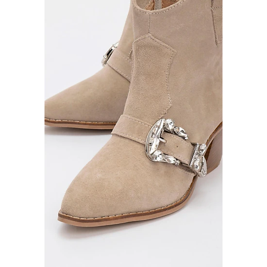 Forever & Always Womens Any Leather Buckle Boots