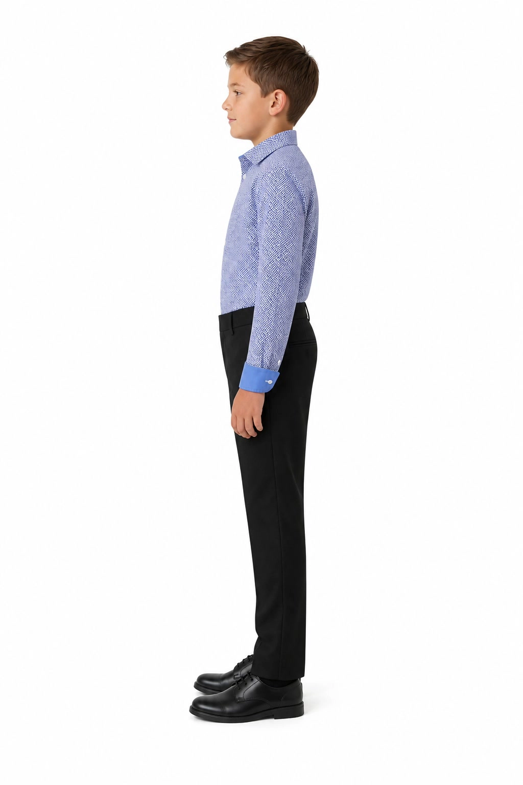 Elie Balleh Boys Slim Fit Tonal Neat Shirt