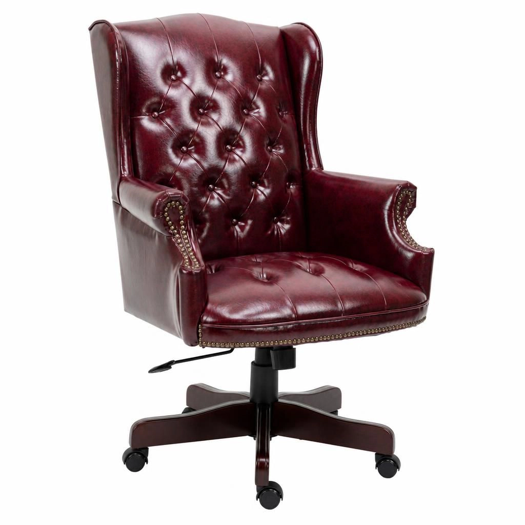 GOODSILO Ergonomic Adjustable PU Upholstered Office Chair