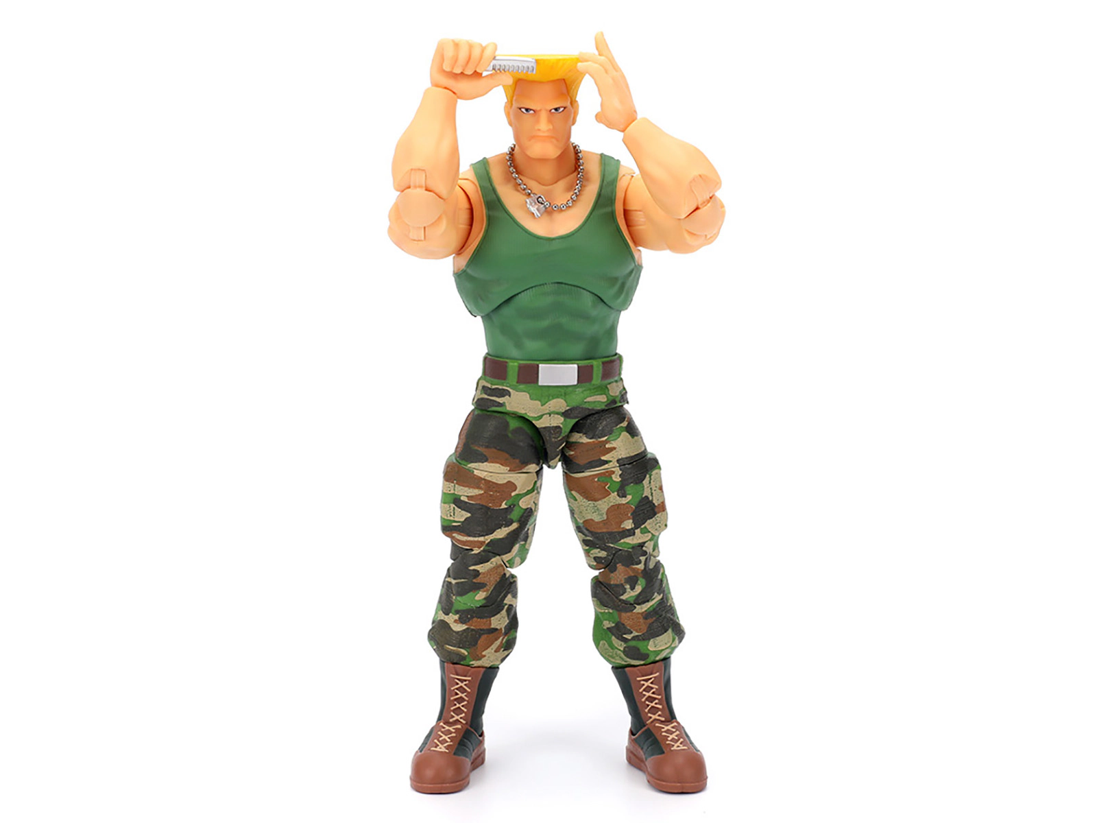 Jada Guile 6" Moveable Figure with Accessories and Alternate Head and Hands "Ultra Street Fighter II: The