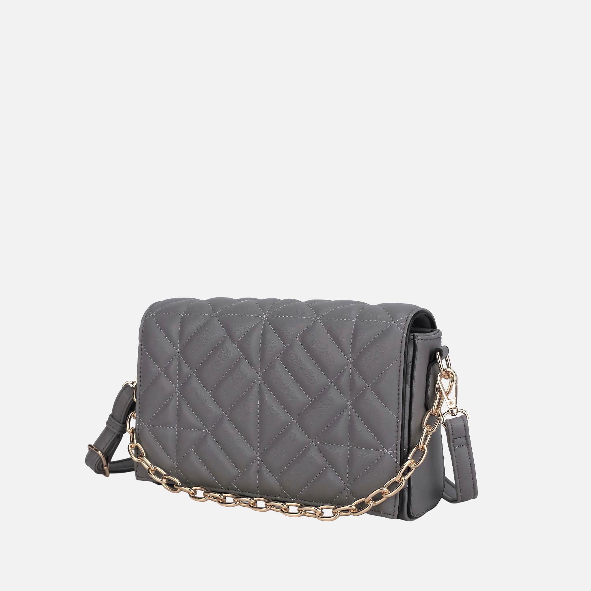 MKF Collection by Mia K. Ursula Quilted Vegan Leather Crossbody Bag