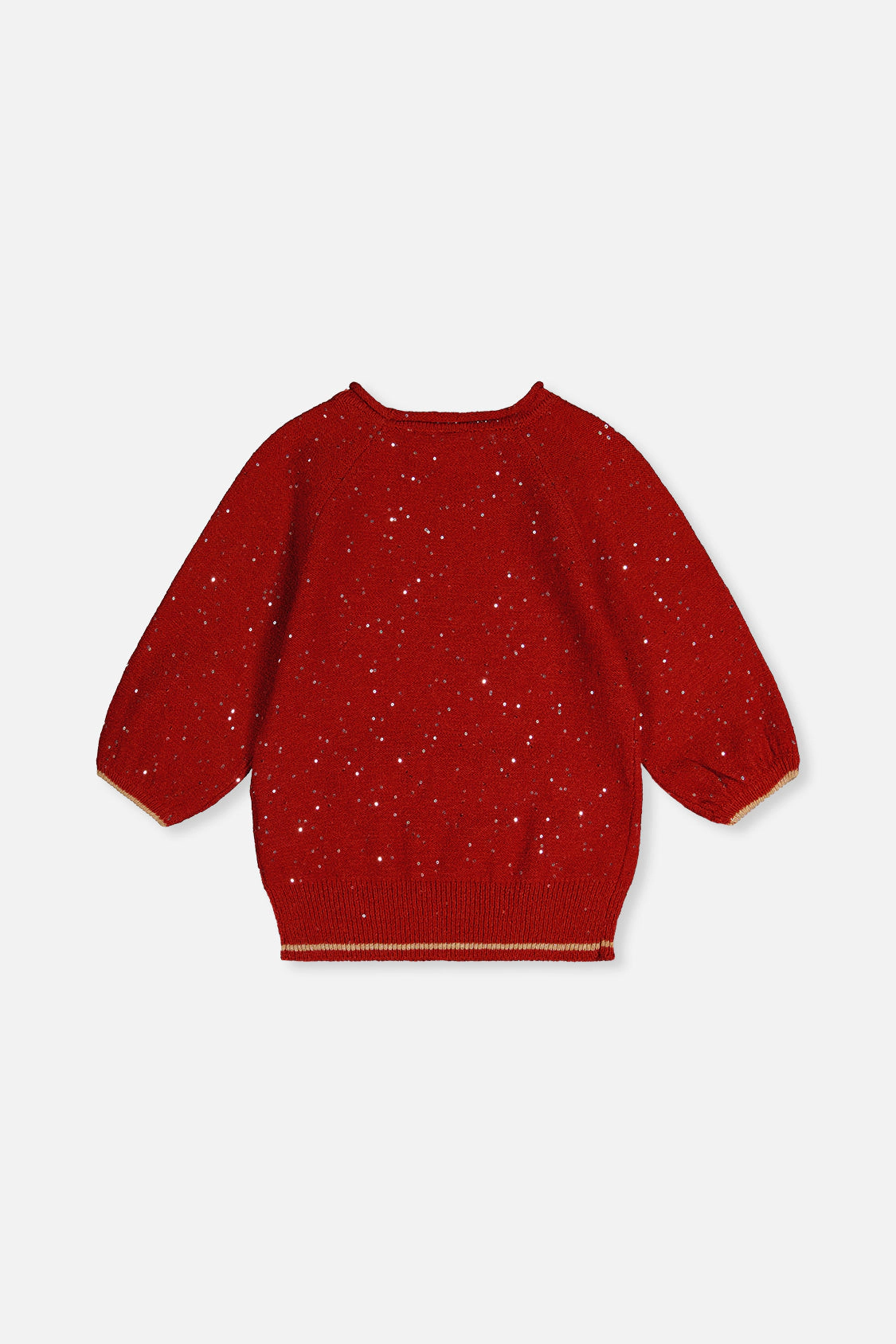 Deux par Deux Girls 3/4 Sleeve Knitted Sweater