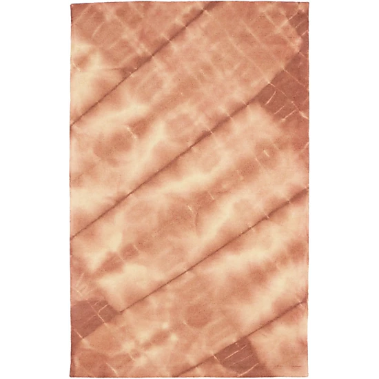 Magic Rugs 5'0 X 8'0 Rusty Brown Hand-Tufted Tie-Dye Contemporary Wool Rug