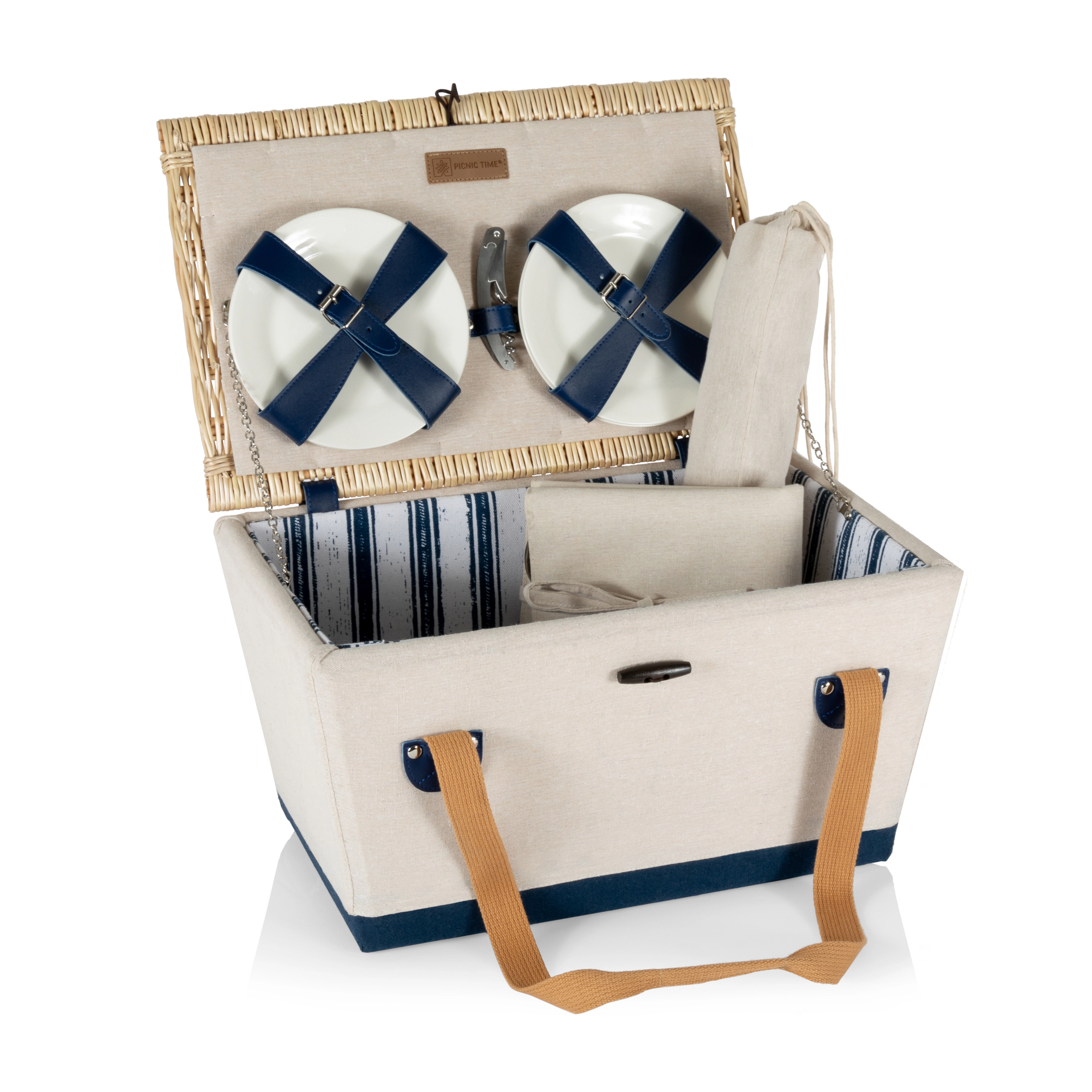 PICNIC TIME Boardwalk Picnic Basket for 4