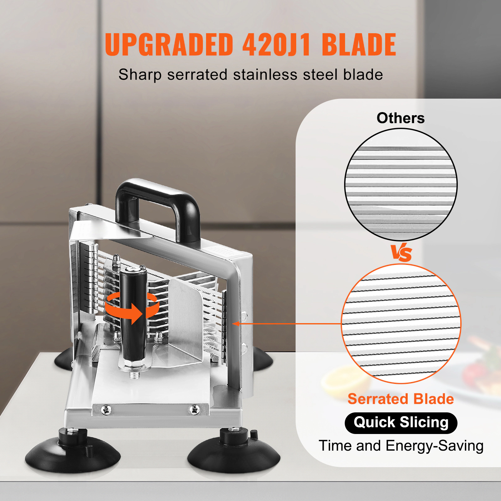 HONGGE Commercial Tomato Slicer Tomato Cutter Slicer Stainless Steel Heavy Duty Tomato Slicer Machine Manual Tomato
