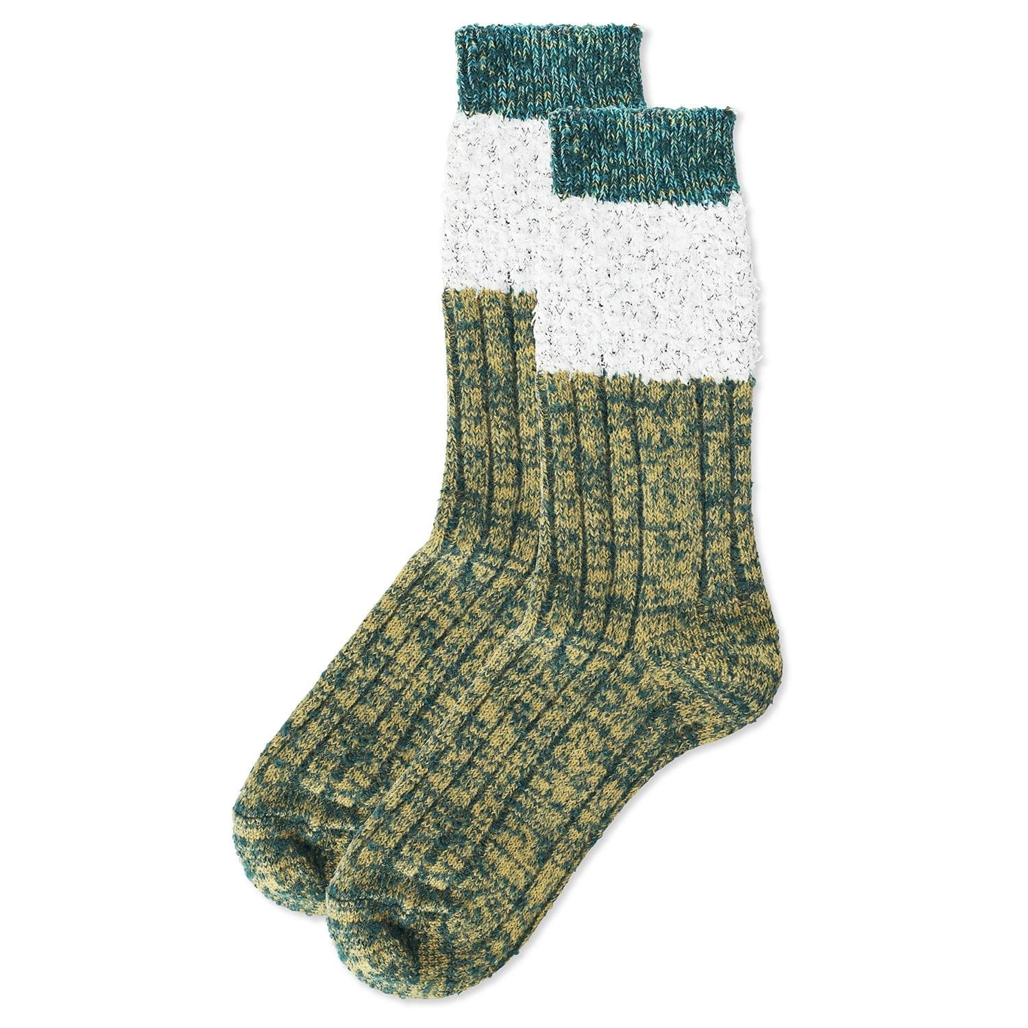 MeMoi Women's Distinctone Stripe Soft-Fit Wool Blend Crew Socks