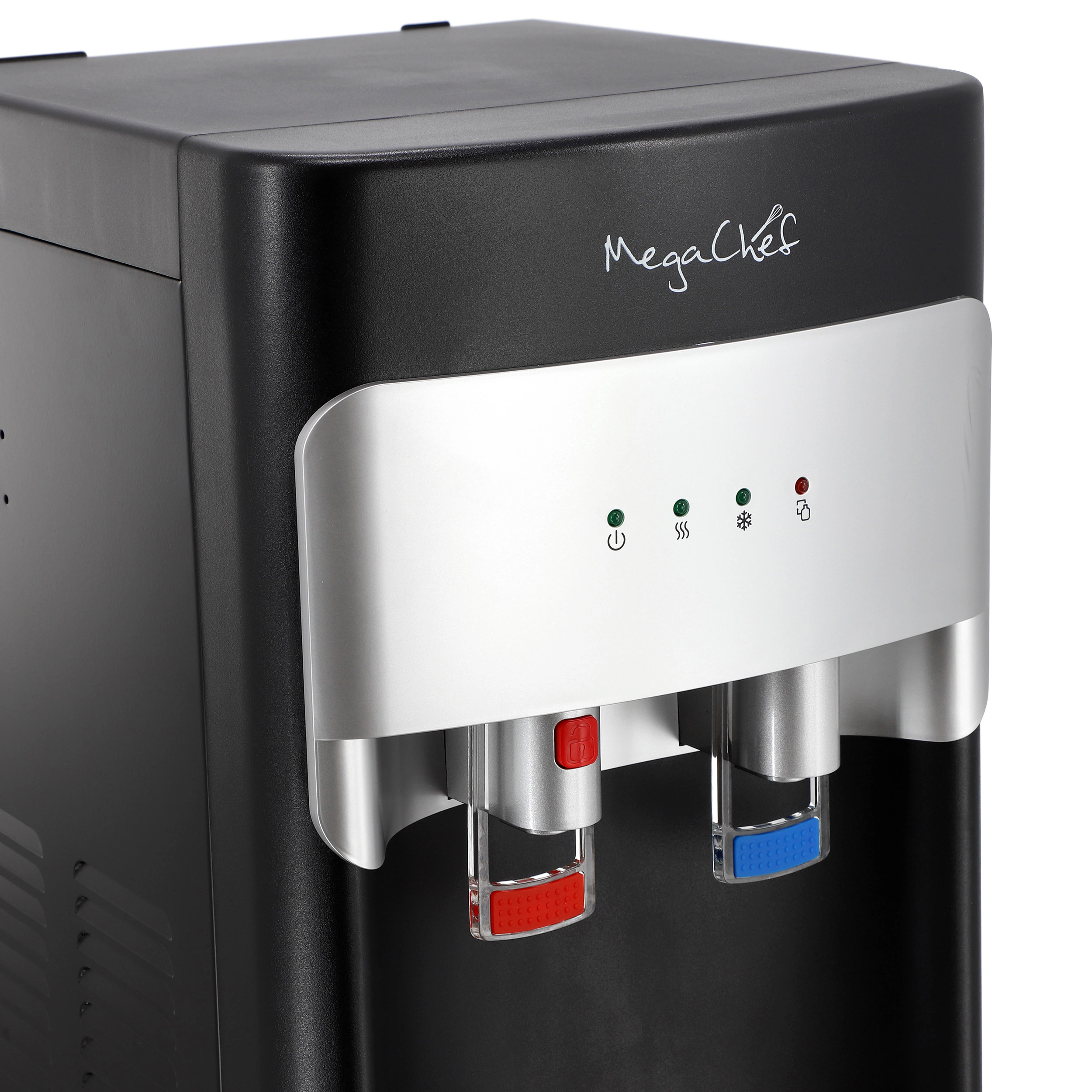 MegaChef Bottom Load Hot and Cold Water Dispenser in Black