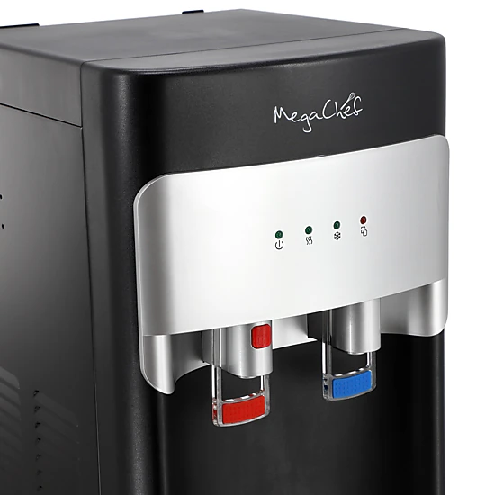 MegaChef Bottom Load Hot and Cold Water Dispenser in Black