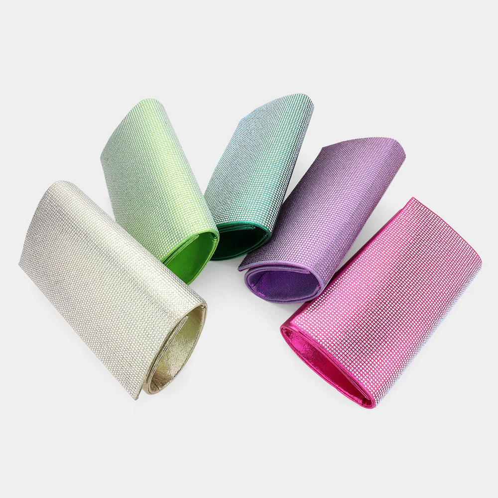 FASHNZFAB Shimmery Evening Clutch Bag