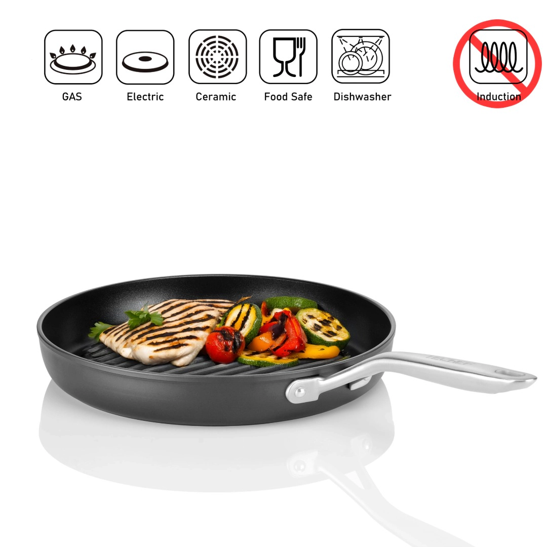 TECHEF Onyx - 12 Inch Nonstick Grill Pan