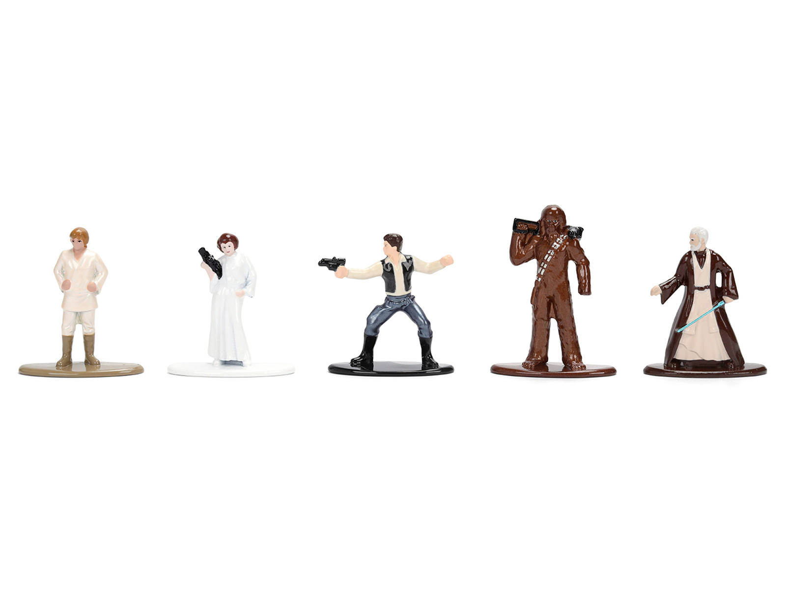 Jada Set Of 12 Diecast Figures "Star Wars" Movie Franchise "Nano Metalfigs" Series Diecast Models By Jada