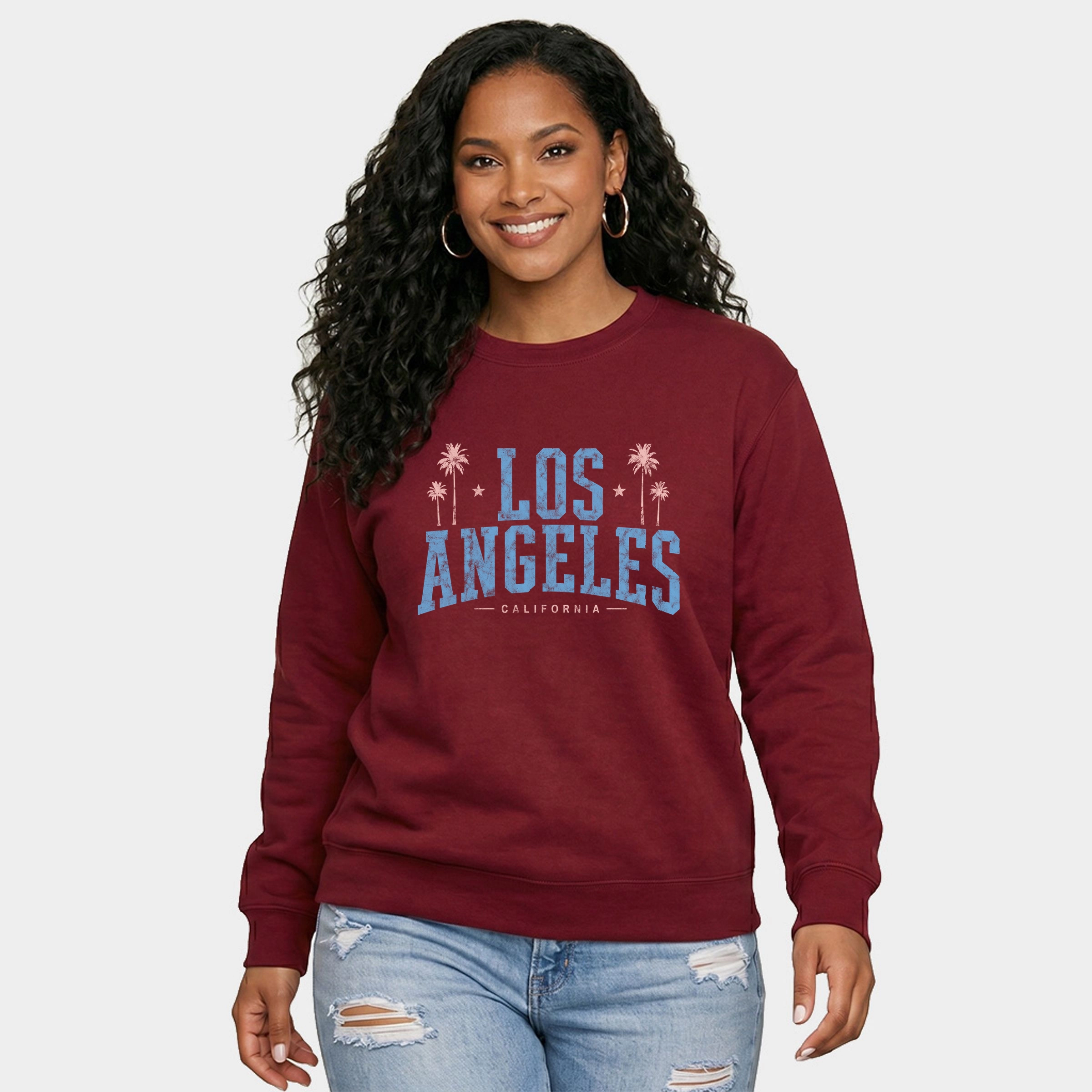 Simply Sage Market - Women's Graphic Sweatshirt Los Angeles California