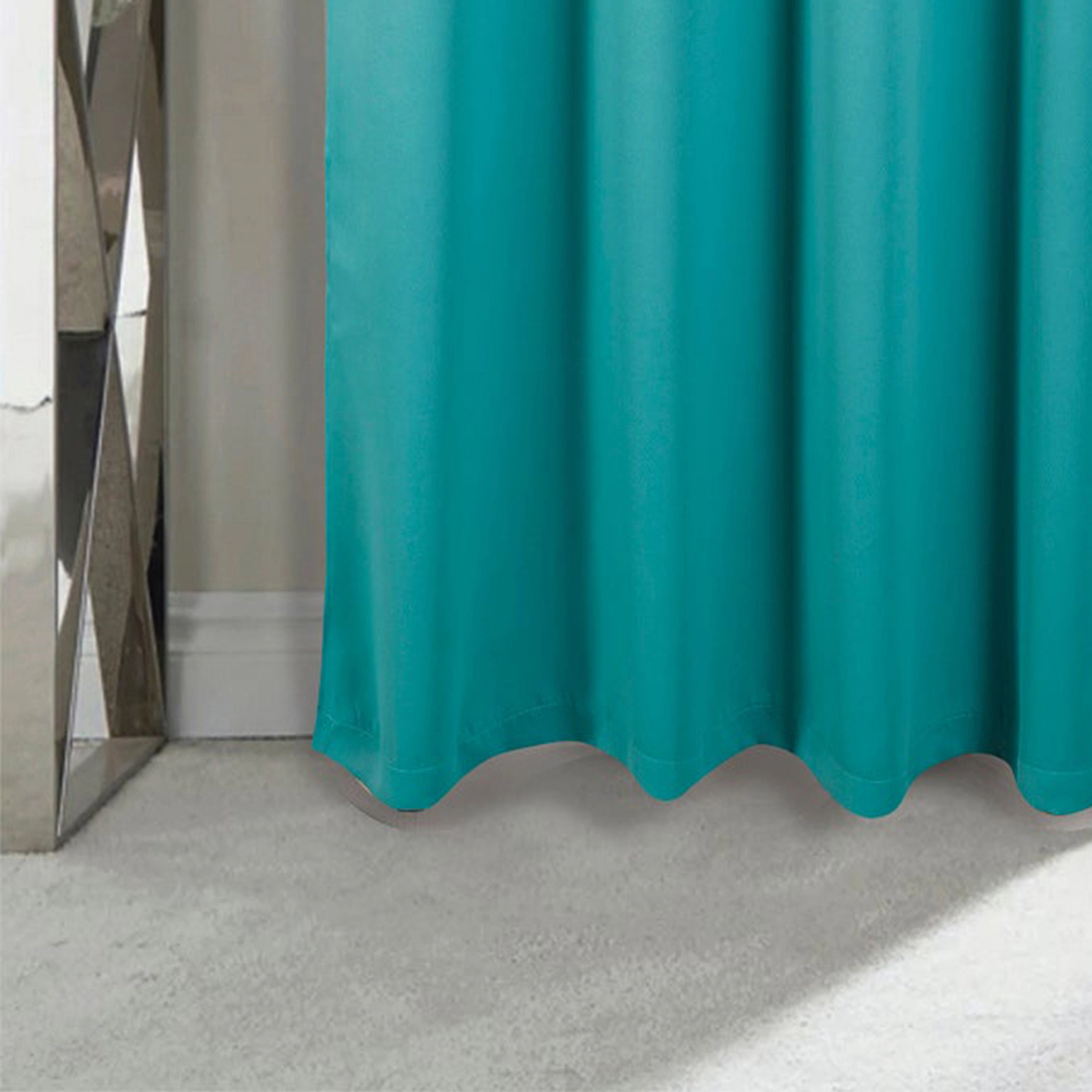 RT Designers Collection 100% Polyester Twilight Blackout Rod Pocket Curtain Panel 54" x 84" Turquoise